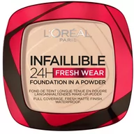 Podkłady do twarzy - Loreal Paris Infaillible Fresh Wear 24h podkład w pudrze odcień 20 Ivory 9 g - miniaturka - grafika 1