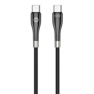 Kable USB - Kabel USB Typ-C - USB Typ-C FOREVER Sleek 100W 1 m Czarny - miniaturka - grafika 1