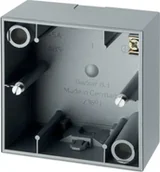 Gniazdka elektryczne - Hager Polo S.1 Puszka natynkowa pojedyncza alu mat 10419939 - miniaturka - grafika 1