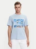 Koszulki męskie - Jack&Jones T-Shirt Colton 12268438 Błękitny Standard Fit - miniaturka - grafika 1