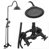 Panele prysznicowe - Zestaw prysznicowy bateria deszczownica retro - Yoka - miniaturka - grafika 1