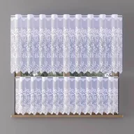 Firany - Zazdrostka żakardowa metrażowa Mansa wys. 50 cm biała 624832 50 cm - miniaturka - grafika 1