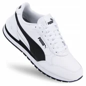 Buty trekkingowe męskie - Buty Sportowe Puma St Runner V4 Białe Sneakersy - miniaturka - grafika 1