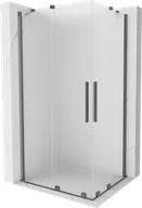 Kabiny prysznicowe - Mexen Velar Duo kabina prysznicowa rozsuwana 90x80 cm, szron, gun metal - 871-090-080-32-95 - miniaturka - grafika 1
