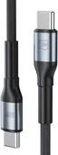 Kable USB - Kabel USB 3MK USB-C - USB-C 3 m Czarno-szary 3MK17711 - miniaturka - grafika 1