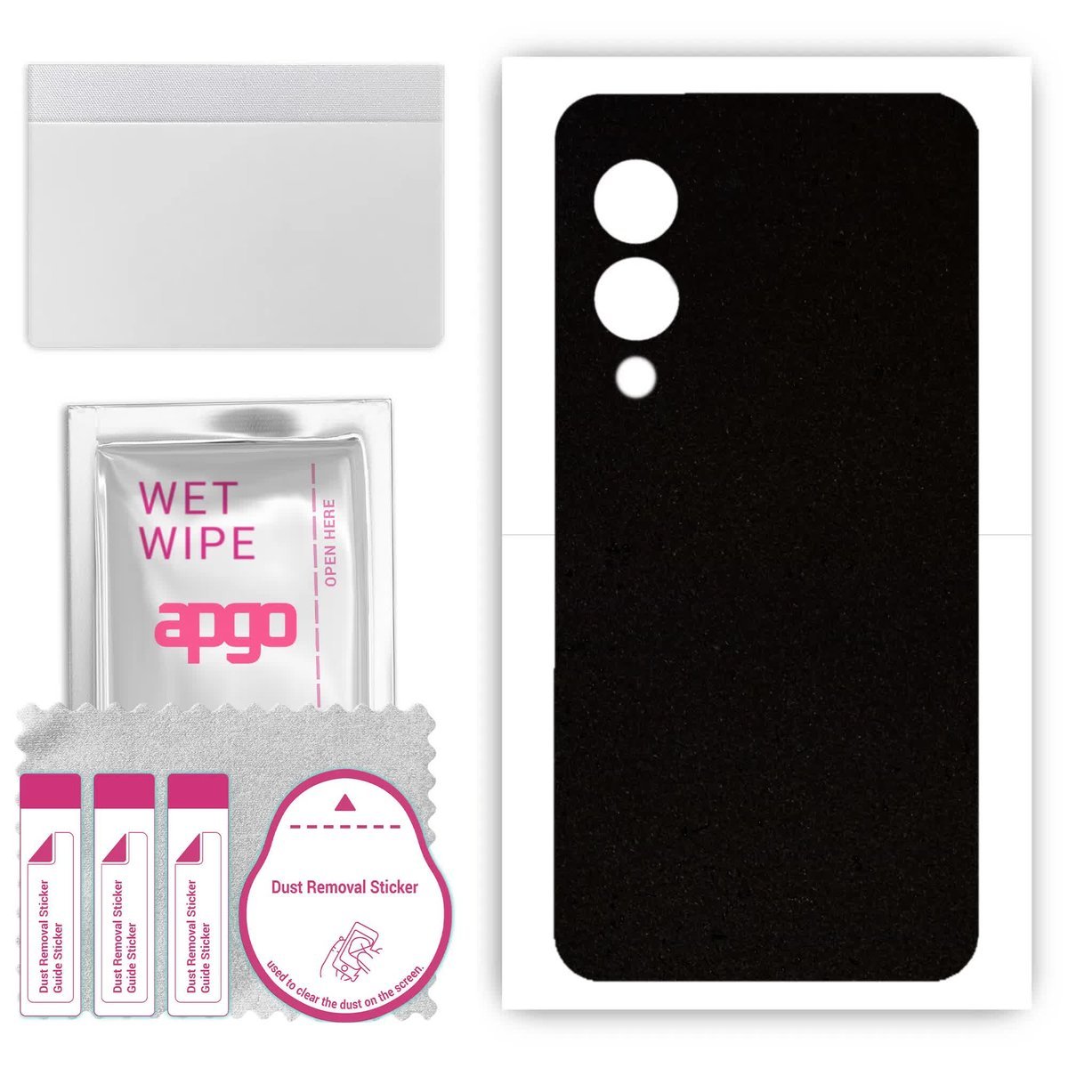 Folia naklejka skórka strukturalna na TYŁ Zamsz do Vivo Y33t V2317A - Zamsz Czarny - apgo SKINS