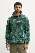 Bluzy męskie - Columbia bluza sportowa Steens Mtn Print kolor zielony wzorzysta - miniaturka - grafika 1