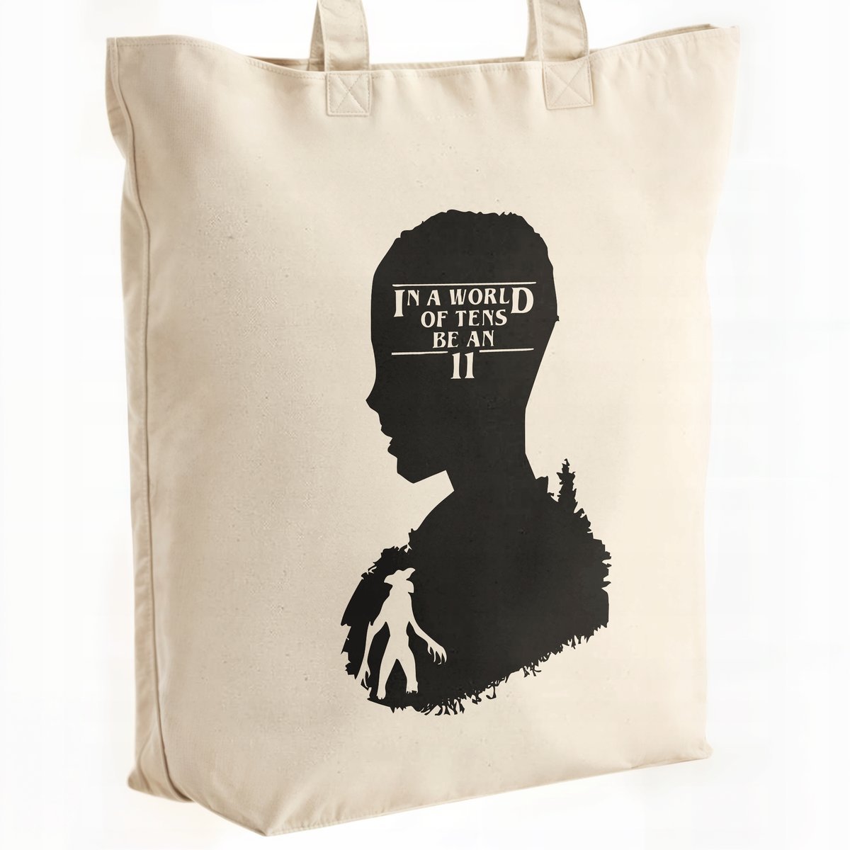 Torba bawełniana Premium Stranger Things Eleven Hawkins Dla Fanów Serialu