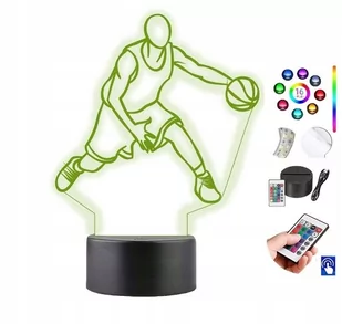 Lampka na biurko Koszykarz 16 Kolorów LED PLEXIDO - Lampy pozostałe - miniaturka - grafika 1