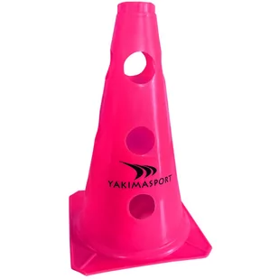 Pachołek z otworami Yakima Sport 23 cm różowy 100623 - Wyposażenie sportowe i gimnastyczne - miniaturka - grafika 1