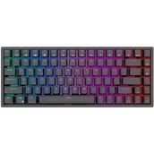 Klawiatury - Klawiatura mechaniczna Royal Kludge RK84 RGB, Red switch (czarna) - miniaturka - grafika 1
