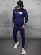 Dresy męskie - Dres męski granatowy Dstreet AX0695-L - miniaturka - grafika 1