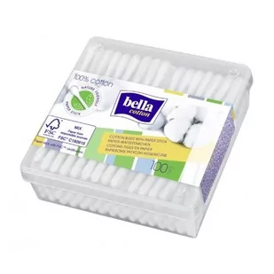 Bella Tzmo Cotton Patyczki higieniczne 100 sztuk - Pozostałe kosmetyki do pielęgnacji twarzy - miniaturka - grafika 2