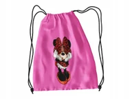 Torby szkolne - WOREK DO SZKOŁY WF/BUTY MYSZKA MINNIE + IMIĘ - miniaturka - grafika 1