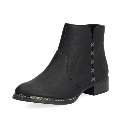 Rieker Damskie botki Ankle Boots 73475, damskie botki, Czarny 00, 41 EU