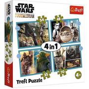 Puzzle - Trefl Puzzle 4w1 35,48,54,70el Mandalorian Star Wars 34397 p8 34397 - miniaturka - grafika 1