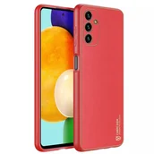 Etui i futerały do telefonów - Dux Ducis Yolo eleganckie etui pokrowiec ze skóry ekologicznej Samsung Galaxy A13 5G czerwony - miniaturka - grafika 1