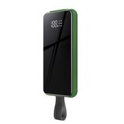 Ładowarki do telefonów - Remax power bank 10000mAh 18W bezprzewodowa ładowarka Qi z przyssawką 10W USB / USB Typ C PowerDelivery zielony (RPP-105 green) - miniaturka - grafika 1