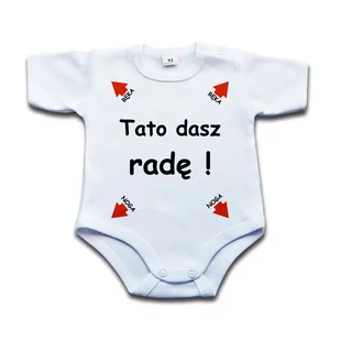 Tato dasz radę - body niemowlęce - 74 kr - Body dla niemowląt - miniaturka - grafika 1