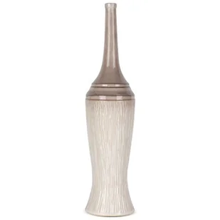Nowoczesny Wazon Ceramiczny Rosina 18X18X76 Kremowy - Wazony i flakony - miniaturka - grafika 1