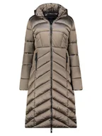 Kurtki damskie - Geographical Norway Płaszcz pikowany "Blanche" w kolorze szarobrązowym - miniaturka - grafika 1