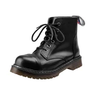 Botki męskie - glany STEADY'S - 6 dziurek, czarne (N-REX/6/FULL) -39 - miniaturka - grafika 1