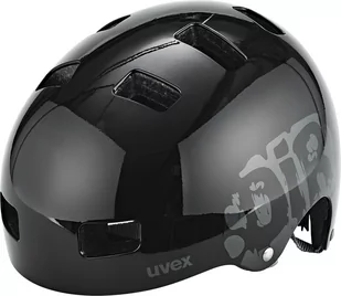 UVEX dziecięcy kask rowerowy Kid 3, czarny, 55-58 4148190917 - Kaski rowerowe - miniaturka - grafika 1