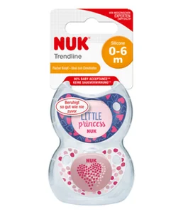 NUK Smoczek silikonowy 0-6 m Adore 2 sztuki - Smoczki do butelek - miniaturka - grafika 3