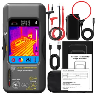 BSIDE SH7 Infrared Thermal Imager Multimeter 240x240Pixel 15 Color Modes 3 98' TFT Touch Screen USB Rechargeable Battery O - Multimetry - miniaturka - grafika 1