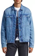 Kurtki męskie - Pepe Jeans Kurtka męska Dunlop, Niebieski (denim), S - miniaturka - grafika 1