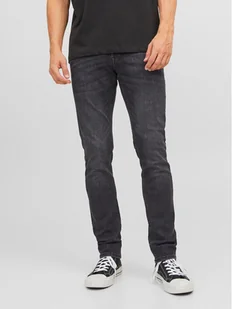 Jack&Jones Jeansy Glenn 12243595 Czarny Slim Fit - Spodnie męskie - miniaturka - grafika 1