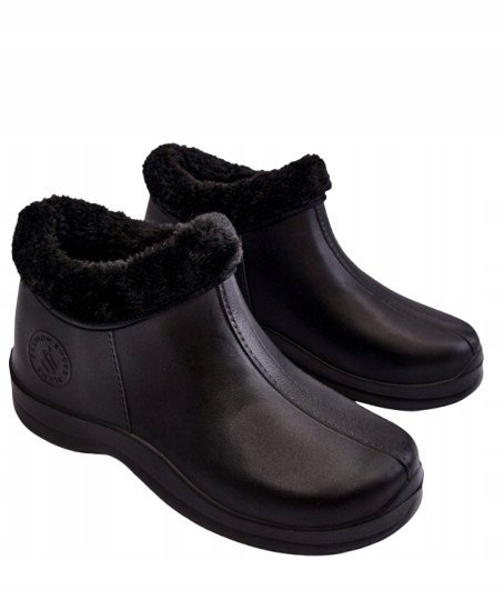 FASHION SHOES KALOSZE DAMSKIE CZARNE ZA KOSTKĘ 40 1JTG