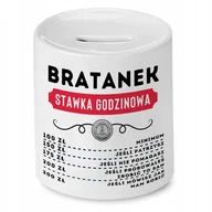 Skarbonki - Dla Nauczyciela Skarbonka na Urodziny na Prezent z Nadrukiem ze Zdjęciem + Opakowanie na prezent (wzór 03) - miniaturka - grafika 1