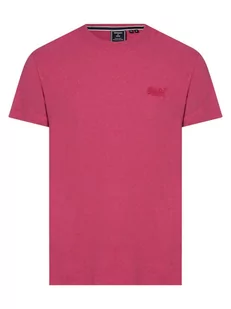 Superdry - T-shirt męski, wyrazisty róż - Koszulki męskie - miniaturka - grafika 1