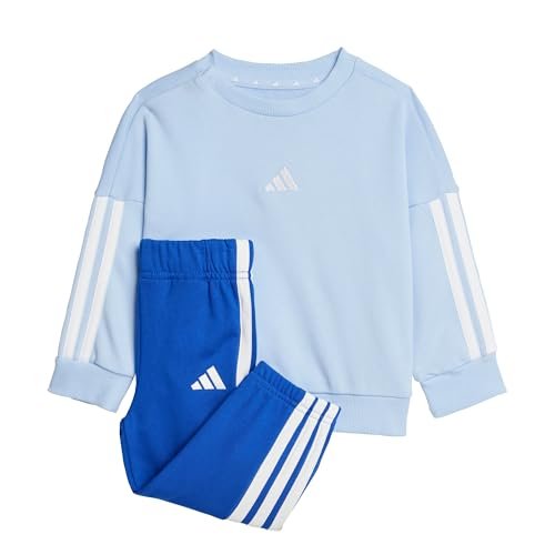 adidas Uniseks - niemowleta Essentials Jogger Track Suit, glow blue/white, 3-4 Years