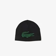 Czapki damskie - Lacoste Mieszana Czapka, Czarny/Zielony, rozmiar uniwersalny - miniaturka - grafika 1