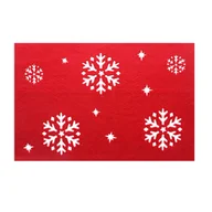 Obrusy i serwetki - Podkładka filcowa Śnieg 45 x 30 cm - miniaturka - grafika 1