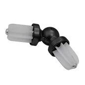 Karnisze - Karnisz CITY łącznik przegubowy 25 mm czarny - miniaturka - grafika 1