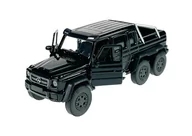 Samochody i pojazdy dla dzieci - Welly Mercedes-Benz G 63 Amg 6X6 Czarny 1:34 Samochów Nowy Metalowy Model - miniaturka - grafika 1