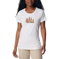Koszulki i topy damskie - Damska Koszulka z krótkim rękawem COLUMBIA DAISY DAYS SS GRAPHIC TEE 1934592109 – Biały - miniaturka - grafika 1