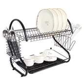Suszarki do naczyń - Maestro Suszarka do naczyń 43cm MR-1025-43-BLACK - miniaturka - grafika 1