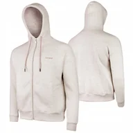 Bluzy damskie - BLUZA damska CAMPUS NAELIS dresowa ROZPINANA oversize z KAPTUREM beżowa M - miniaturka - grafika 1