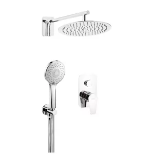 DEANTE NAC 09NP CASCADA CHROM KOMPLET PODTYNKOWY AGAWA - Akcesoria do armatury i ceramiki - miniaturka - grafika 1