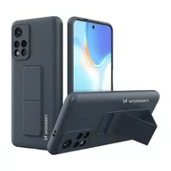 Etui i futerały do telefonów - Wozinsky Kickstand Case silikonowe etui z podstawką etui Xiaomi Redmi 10 granatowe - miniaturka - grafika 1