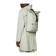 Plecaki - Rains, Rolltop Rucksack Reflective Beżowy, male, - miniaturka - grafika 1