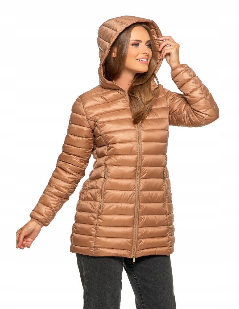 Damska Kurtka Puchowa Pikowana Moraj Odw7500-002 Beżowy M