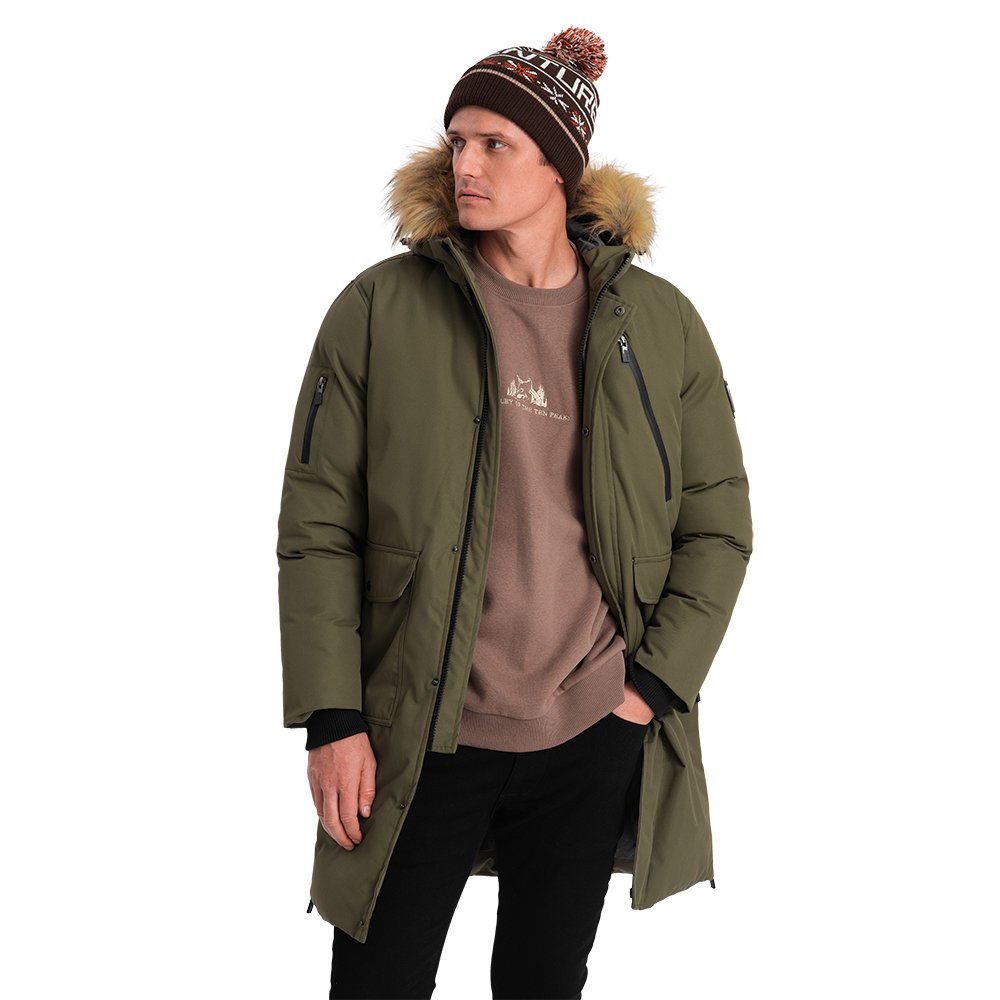 Zimowa kurtka męska alaska OM-JALJ-0148 - oliwka V3 rozmiar XXL
