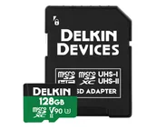 Karty pamięci - Delkin Devices 128GB microSDXC Power 2000x UHS-II V90 - miniaturka - grafika 1