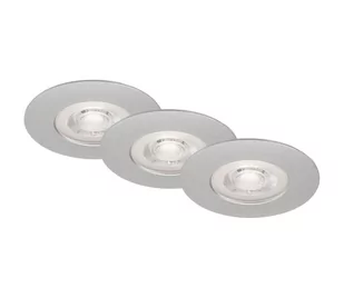 Briloner- ZESTAW 3x LED Łazienkowa oprawa wpuszczana LED/4,9W/230V IP44 srebrna - Oprawy, klosze i abażury - miniaturka - grafika 1