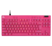 Klawiatury - Logitech Pro X TKL Rapid Różowy - miniaturka - grafika 1
